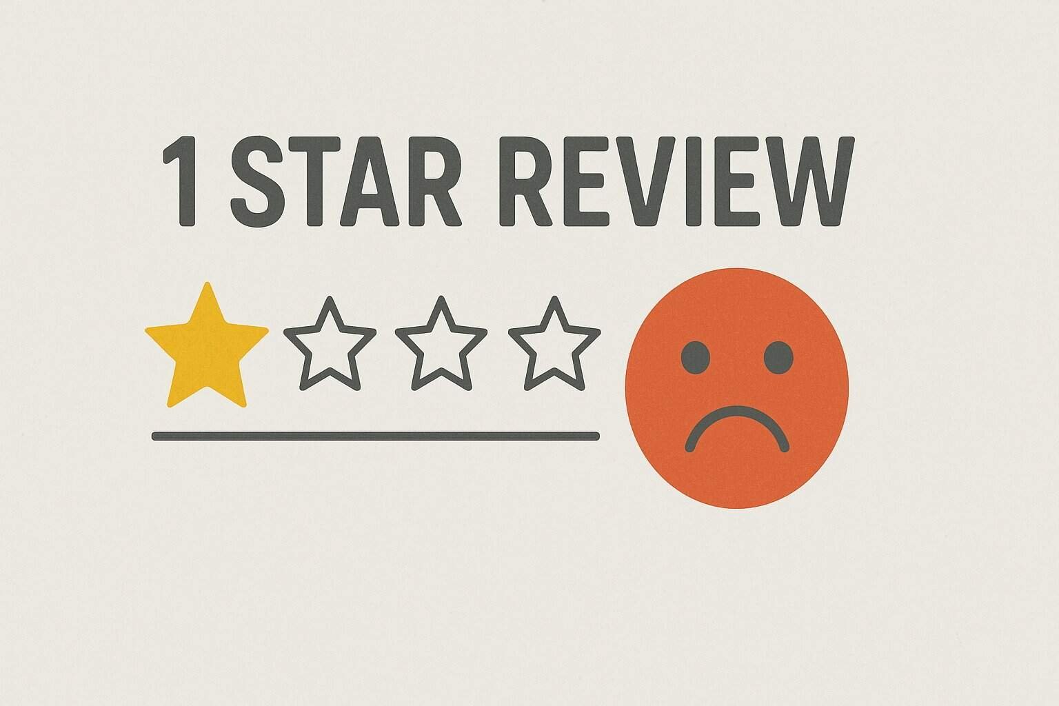 how to respond to a 1 star review without comments