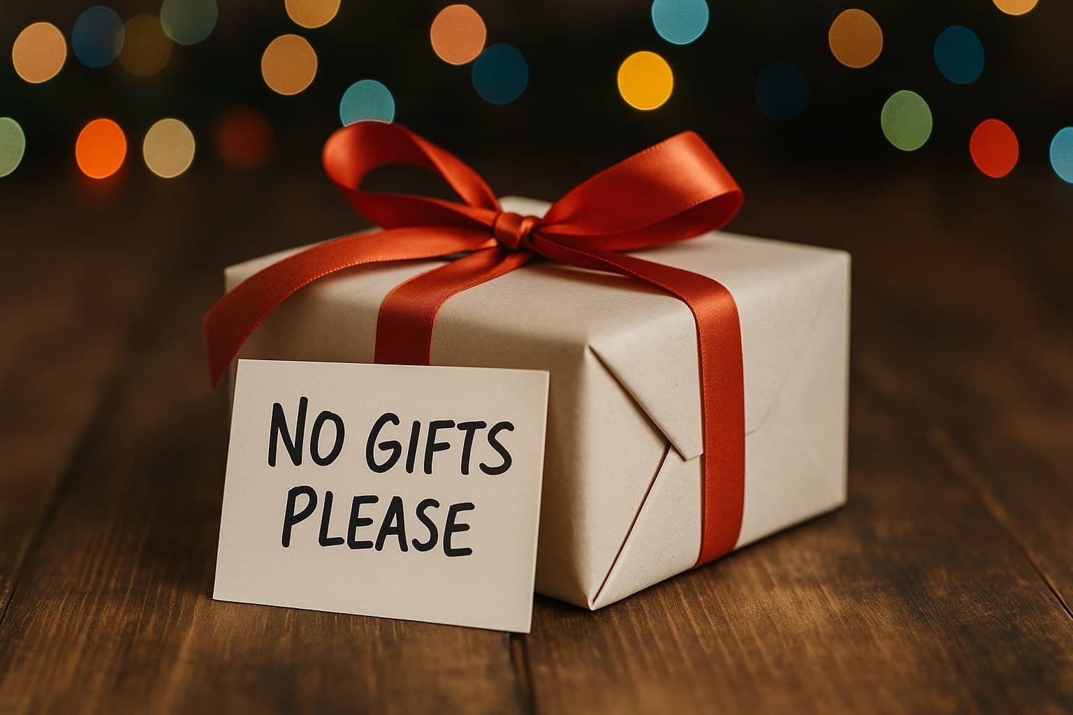 Funny Ways to Say No Gifts Please