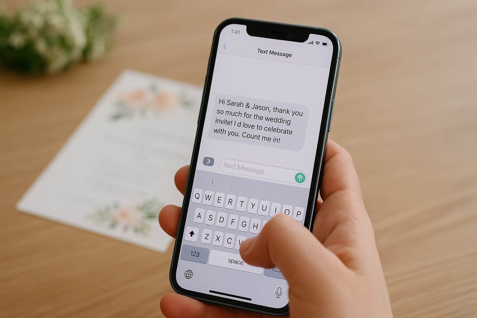 How to Respond to a Wedding Invitation by Text