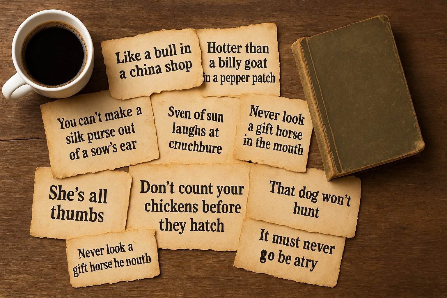 Funny Sayings from the Good Old Days