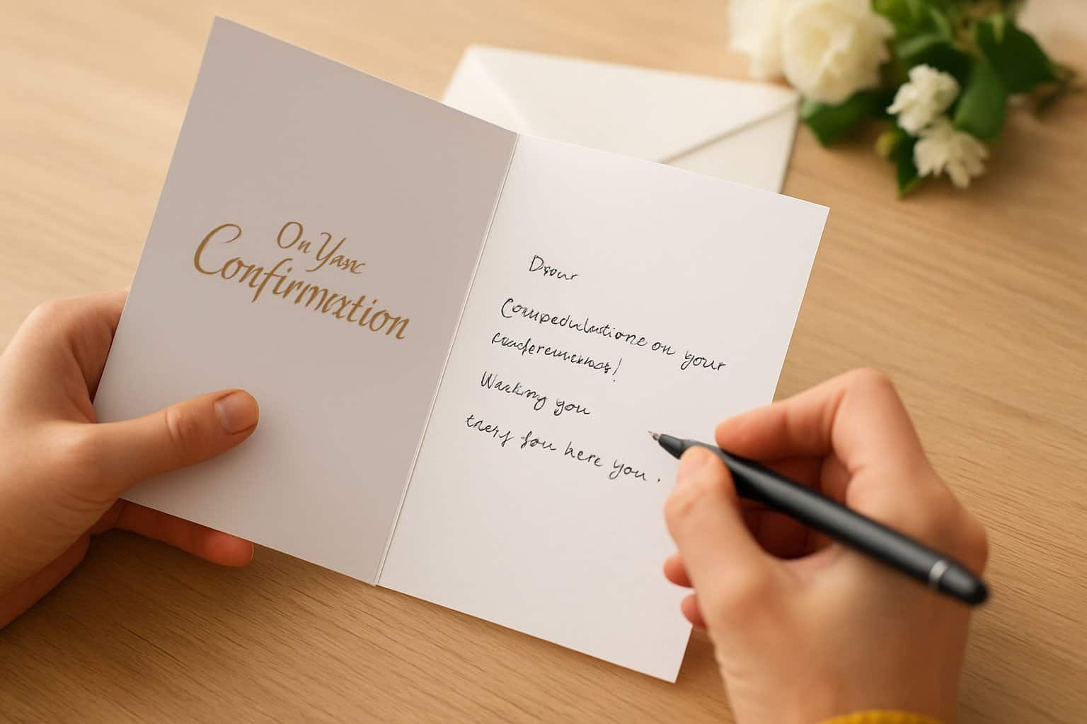 What to Say in a Confirmation Card