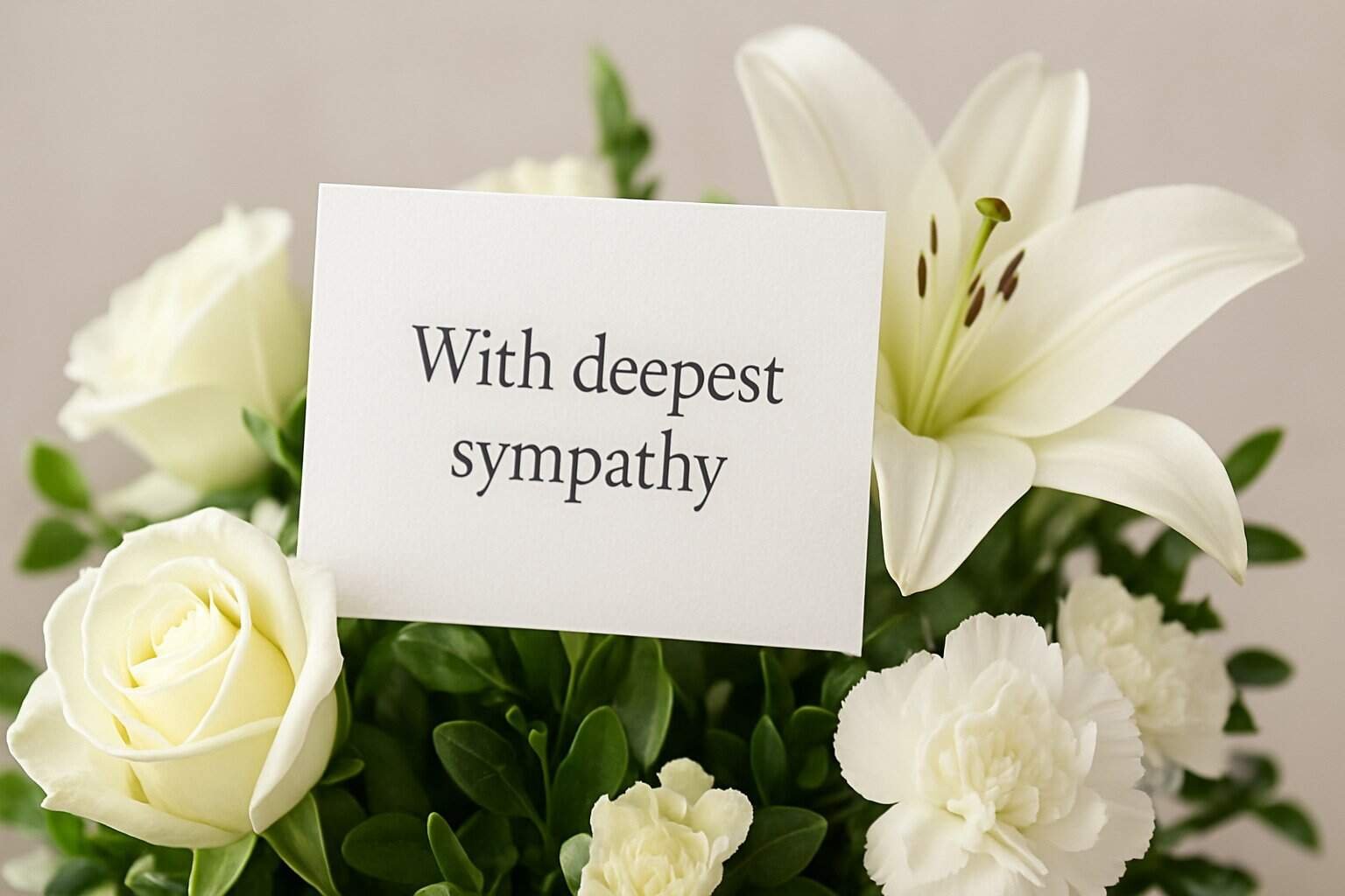 What to Say in a Funeral Flower Card