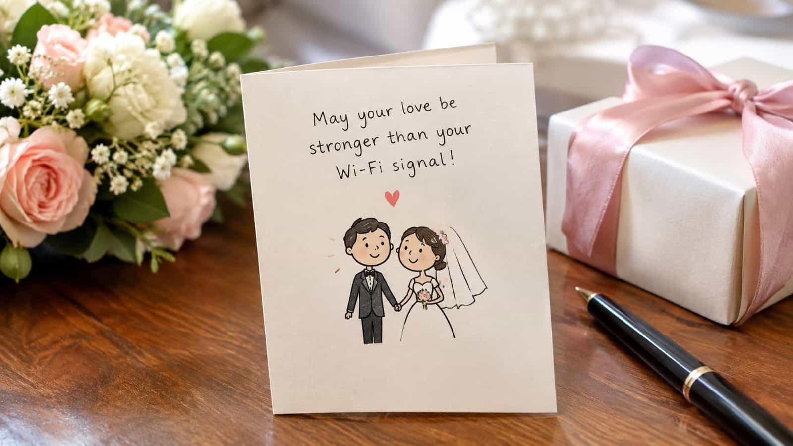 Funny Things to Say in a Wedding Card